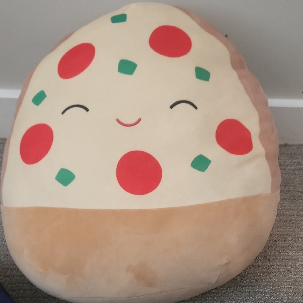 Gucci Pizza Slice Stuffed Toy - Red, Green, Cream, Brown